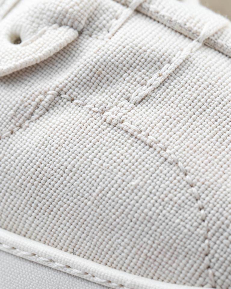 Canvas sneaker material close-up