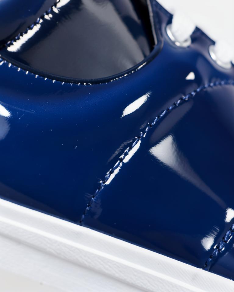 Vinyl sneaker material close-up