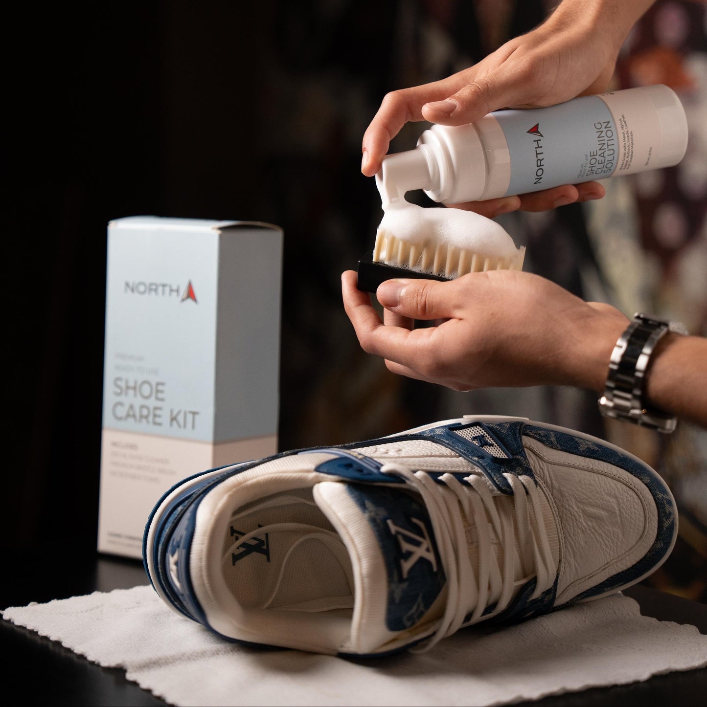 North Premium Ready-to-Use Shoe Care Kit – All-in-One Solution